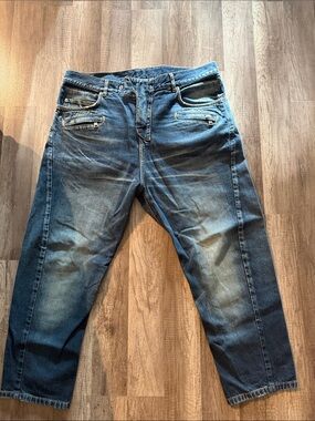 Vintage Balmain Men's Denim Jeans - Washed Blue